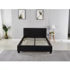 BeComfort fekete kétszemélyes ágykeret ágyráccsal 180 x 200 cm Ak-02-B