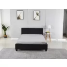 BeComfort fekete kétszemélyes ágykeret ágyráccsal 180 x 200 cm Ak-02-B