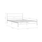 BeComfort AK2-140 fehér kétszemélyes ágykeret 140x200 cm