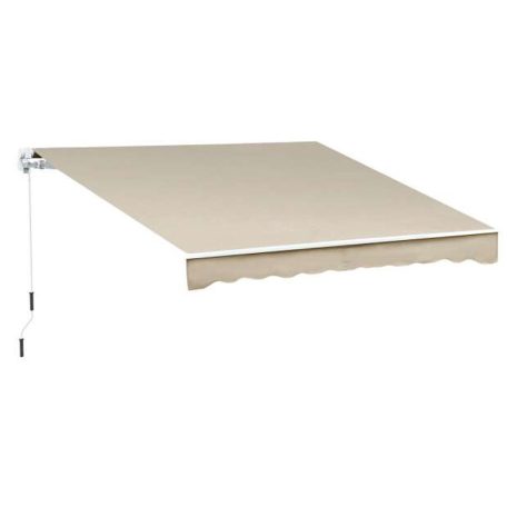 Falra szerelhető kihajtható árnyékoló, AR01 bézs 295x200 cm