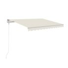 Falra szerelhető kihajtható árnyékoló, AR01 bézs 295x200 cm
