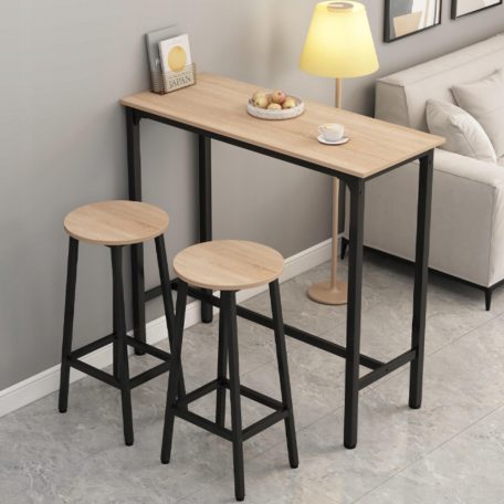 Bárszett 3 részes 1 asztal 2 db bárszékkel barna BD01-BROWN-2