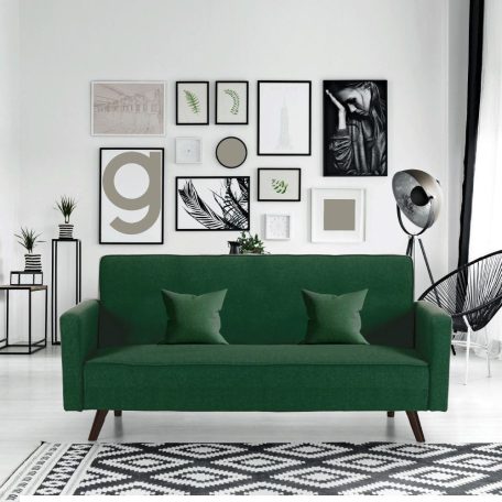 Kinyitható 2 személyes kanapé zöld BK-GR