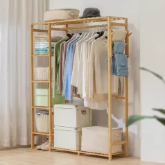 Ruhaállvány cipőtartóval 145x123x30 cm BM01-123