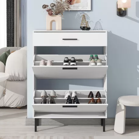 Cipősszekrény 25 x 80 x 110 cm fehér BT-01