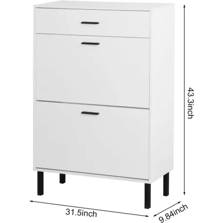 Cipősszekrény 25 x 80 x 110 cm fehér BT-01