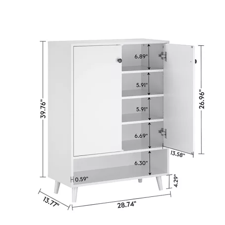 Cipősszekrény 73 x 35 x 100 cm fehér BT-03