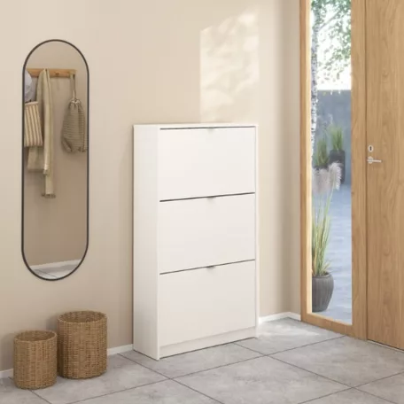 Cipősszekrény 70x124x24 cm fehér BT-12