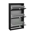 Cipősszekrény 70x124x24 cm fekete BT-13