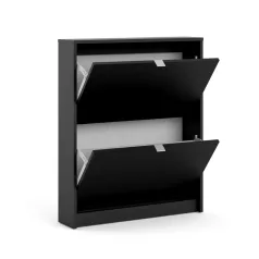 Cipősszekrény 70x85x24 cm fekete BT-15