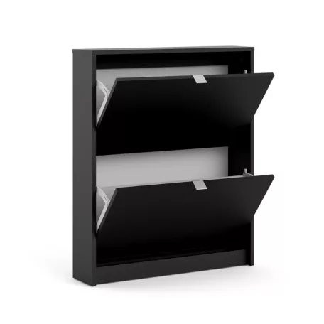 Cipősszekrény 70x85x24 cm fekete BT-15