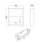 Cipősszekrény 70x85x24 cm fekete BT-15