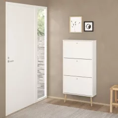 Cipősszekrény 70x139x24 cm fehér BT-16