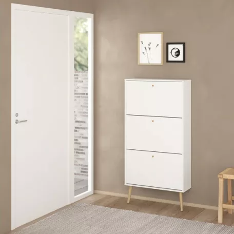 Cipősszekrény 70x139x24 cm fehér BT-16