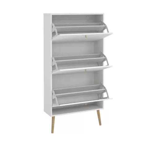 Cipősszekrény 70x139x24 cm fehér BT-16