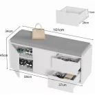 Cipősszekrény 100x45x34cm fehér BT-22