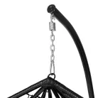 Függőfotel 115x105x195cm fekete Babilon-S-Black