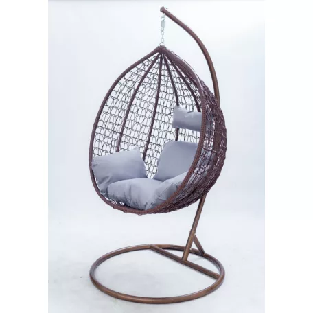 Függőfotel 115x105x195cm barna Babilon-S-Brown