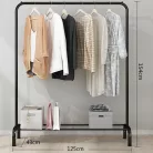 Ruhaállvány cipőtartóval fém 152 x 43 x 125 cm CR001-125