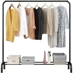   Ruhaállvány cipőtartóval fém 152 x 43 x 150 cm CR001-150