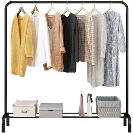 Ruhaállvány cipőtartóval fém 152 x 43 x 150 cm CR001-150