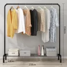 Ruhaállvány cipőtartóval fém 152 x 43 x 150 cm CR001-150