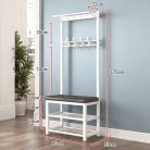 Cipőtartó kényelmes üléssel és akasztóval CR004-60 170 x 33 x 60 cm