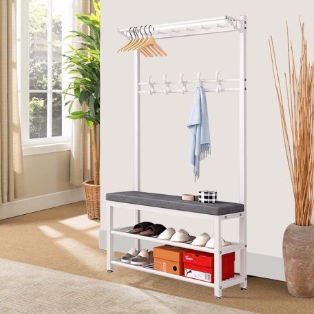 Cipőtartó kényelmes üléssel és akasztóval CR004-60 170 x 33 x 60 cm