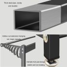 Cipőtartó kényelmes üléssel és akasztóval CR004-60 170 x 33 x 60 cm