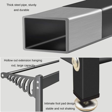 Cipőtartó kényelmes üléssel és akasztóval CR004-60 170 x 33 x 60 cm