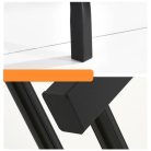 Ruhaállvány cipőtartóval fém 154 x 43 x 125 cm CR006-125