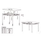 Étkezőasztal szett 4 db székkel bükk BC FUR-101-1LS