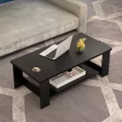 Dohányzóasztal 100x40x42cm fekete FUR-1312-BK