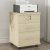 FUR-1602-Beige zárható fiókos szekrény guruló konténer 56 x 36 x 40 cm