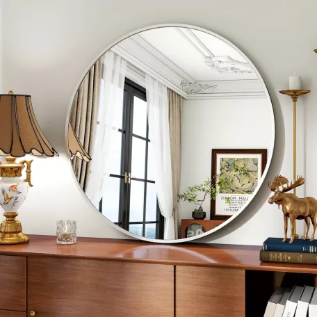 Kör alakú tükör 60cm fehér FUR-1712-2