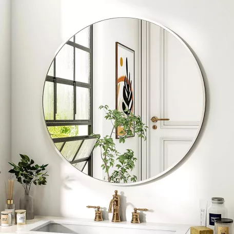 Kör alakú tükör 60cm fehér FUR-1712-2