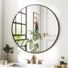 Kör alakú tükör 60cm fekete FUR-1713-2