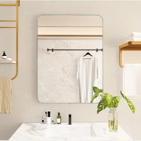 Fürdőszobai tükör 60x80 cm fehér FUR-1714-2