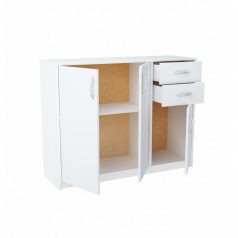   Komód hálószoba nappali bútor 85x35x110cm fehér FUR-1719