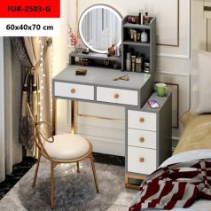 Fésülködőasztal sminkasztal szürke BC FUR-2503-G