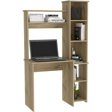 Polcos íróasztal 98,5x45,3x162,5cm barna FUR1232-1