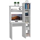 Polcos íróasztal 98,5x45,3x162,5cm fehér FUR1232-2