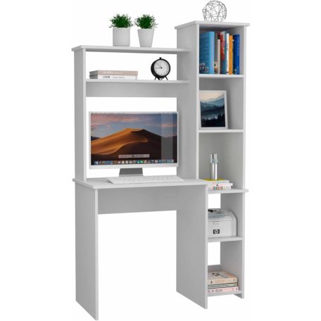 Polcos íróasztal 98,5x45,3x162,5cm fehér FUR1232-2