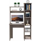 Polcos íróasztal 98,5x45,3x162,5cm szürke FUR1232-3