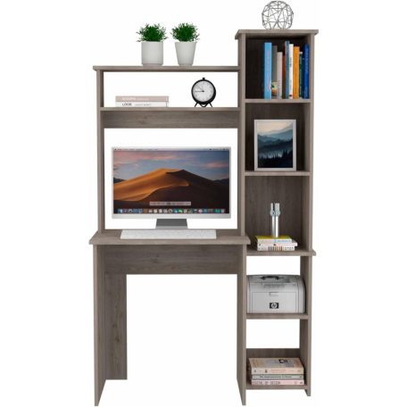 Polcos íróasztal 98,5x45,3x162,5cm szürke FUR1232-3