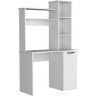 Polcos íróasztal tárolóval 98,5x45,3x162,5cm fehér FUR1233-1