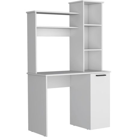 Polcos íróasztal tárolóval 98,5x45,3x162,5cm fehér FUR1233-1