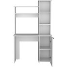 Polcos íróasztal tárolóval 98,5x45,3x162,5cm fehér FUR1233-1