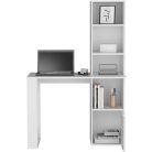 Polcos íróasztal tárolóval 98,5x45x148cm fehér FUR1234-1