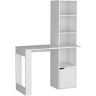 Polcos íróasztal tárolóval 98,5x45x148cm fehér FUR1234-1